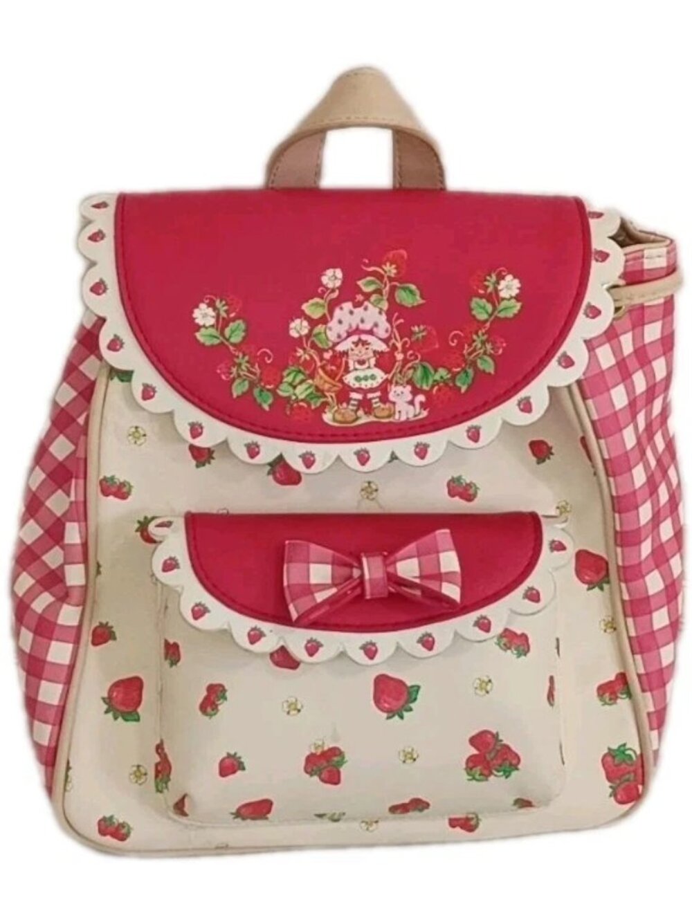 Strawberry Shortcake Gingham Mini Backpack Hot Topic Rare Official